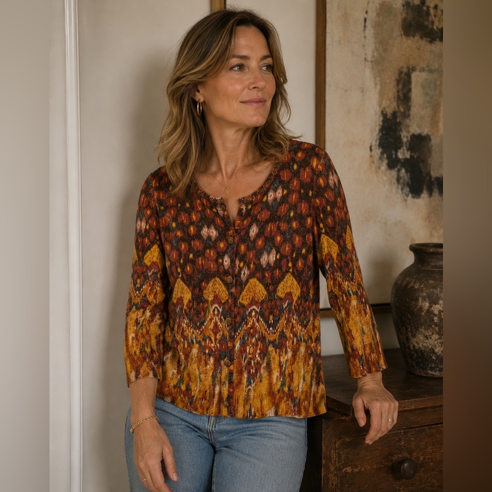 St. John Women's Metallic Cardigan